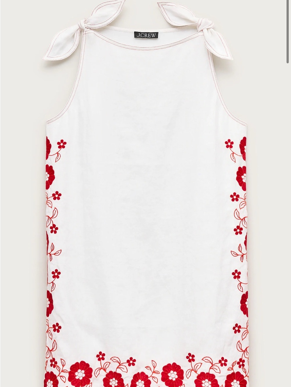 J.Crew NWT Sadie mini dress in embroidered linen